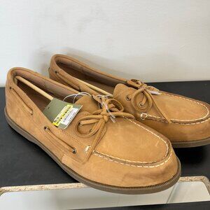 K-36 Goodfellow & Co. Size 10 Men's Bennett Tan Leather Boat Shoes